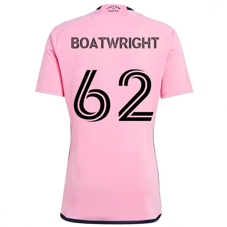 Kinder Fußball Israel Boatwright #62 Rosa Heimtrikot Trikot 2024/25 T-Shirt Luxemburg