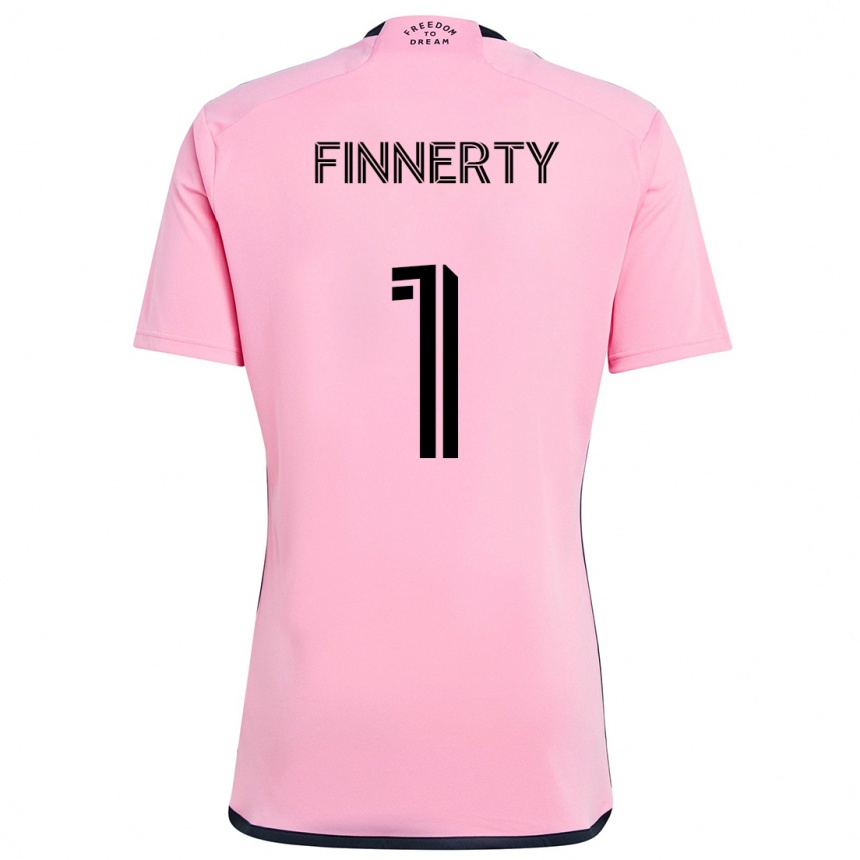 Kinder Fußball Owen Finnerty #1 Rosa Heimtrikot Trikot 2024/25 T-Shirt Luxemburg