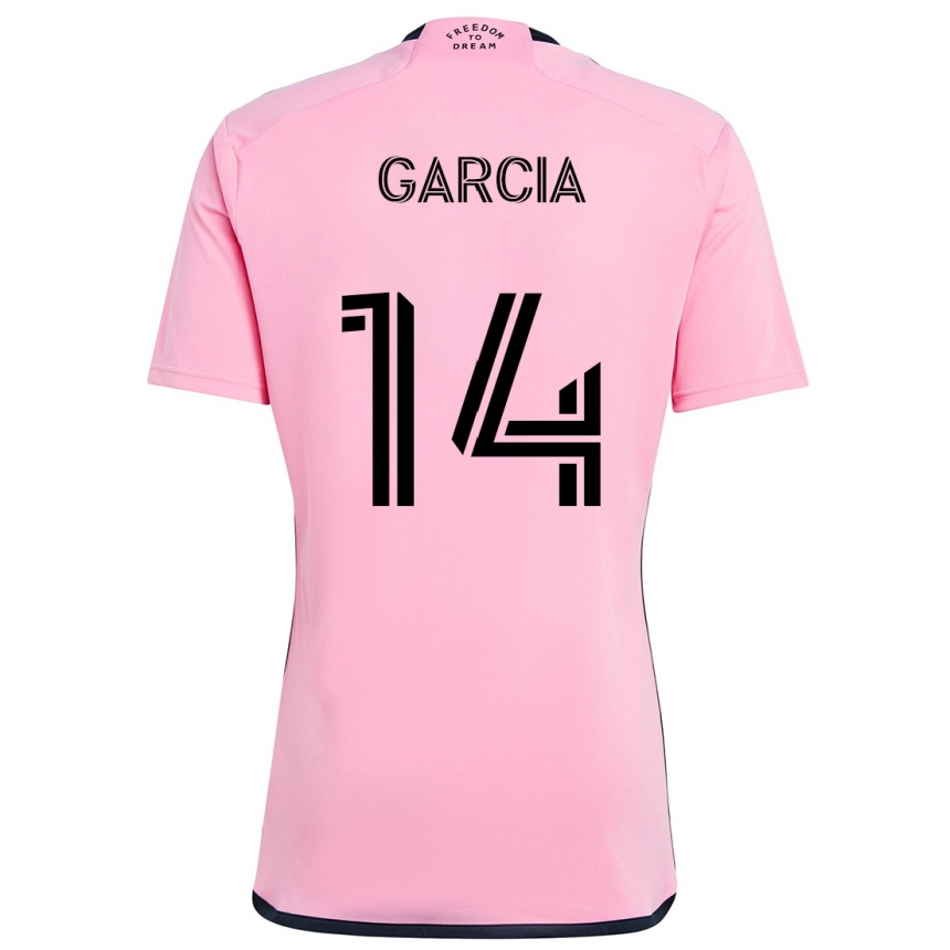 Kinder Fußball Santiago Garcia #14 Rosa Heimtrikot Trikot 2024/25 T-Shirt Luxemburg