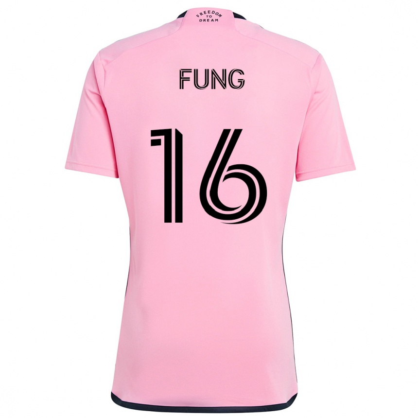 Kinder Fußball Victor Fung #16 Rosa Heimtrikot Trikot 2024/25 T-Shirt Luxemburg