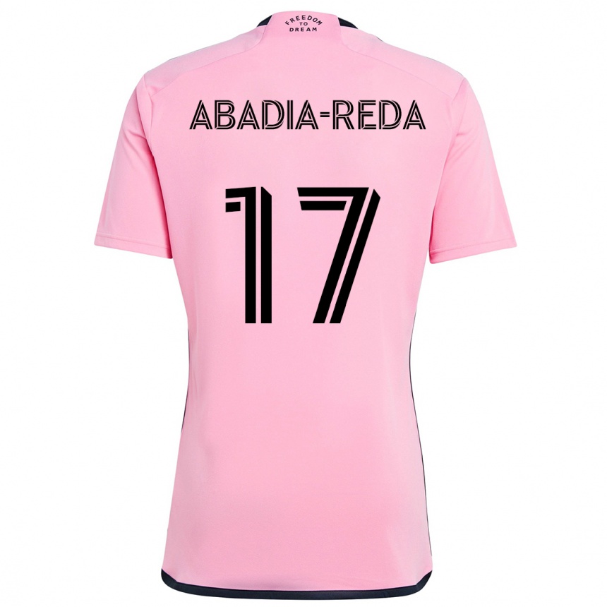 Kinder Fußball Ezequiel Abadia-Reda #17 Rosa Heimtrikot Trikot 2024/25 T-Shirt Luxemburg