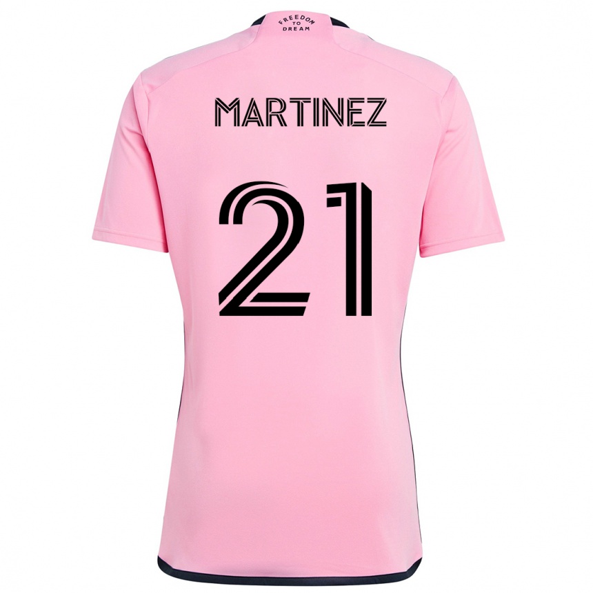 Kinder Fußball Derrek Martinez #21 Rosa Heimtrikot Trikot 2024/25 T-Shirt Luxemburg