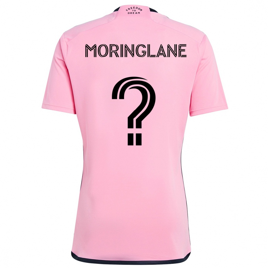 Kinder Fußball Luis Moringlane #0 Rosa Heimtrikot Trikot 2024/25 T-Shirt Luxemburg