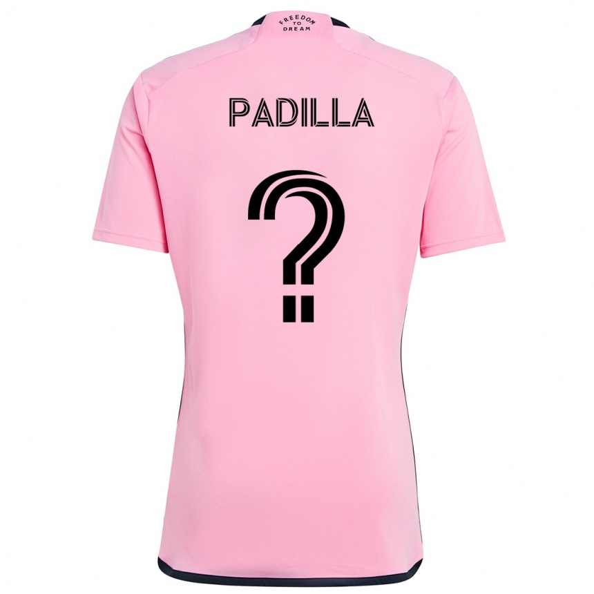 Kinder Fußball Leandro Padilla #0 Rosa Heimtrikot Trikot 2024/25 T-Shirt Luxemburg