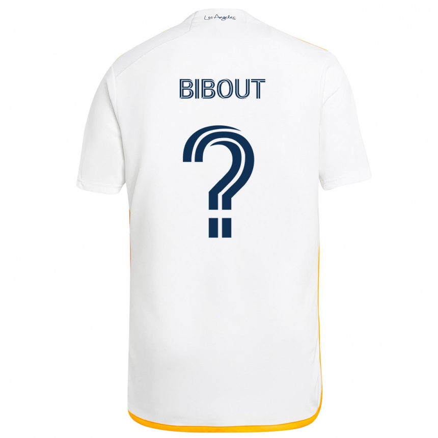 Kinder Fußball Aaron Bibout #0 Weiß Gelb Heimtrikot Trikot 2024/25 T-Shirt Luxemburg