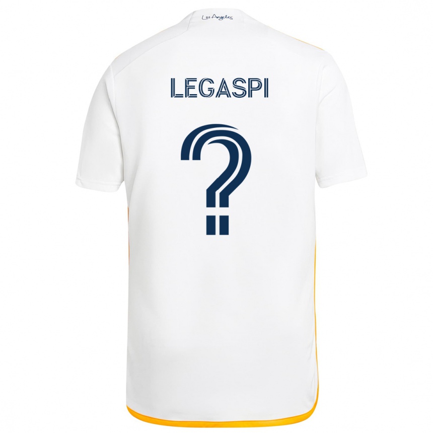 Kinder Fußball Allan Legaspi #0 Weiß Gelb Heimtrikot Trikot 2024/25 T-Shirt Luxemburg