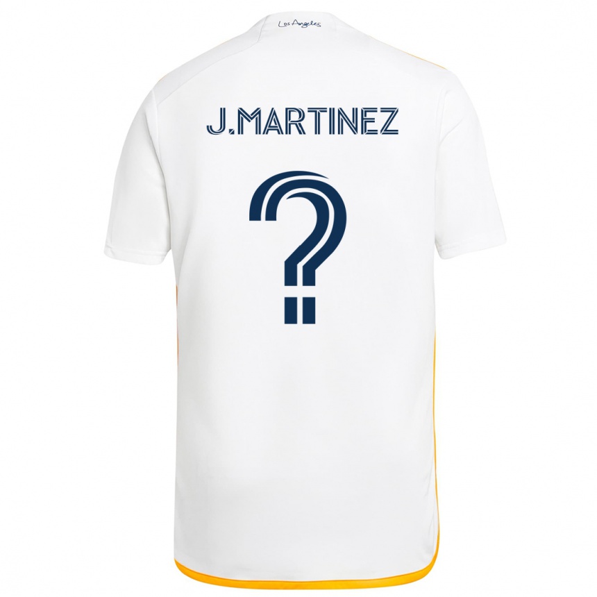 Kinder Fußball Juan Martinez #0 Weiß Gelb Heimtrikot Trikot 2024/25 T-Shirt Luxemburg