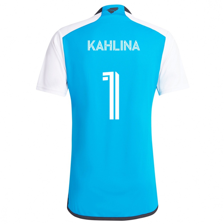 Kinder Fußball Kristijan Kahlina #1 Blau Weiss Heimtrikot Trikot 2024/25 T-Shirt Luxemburg