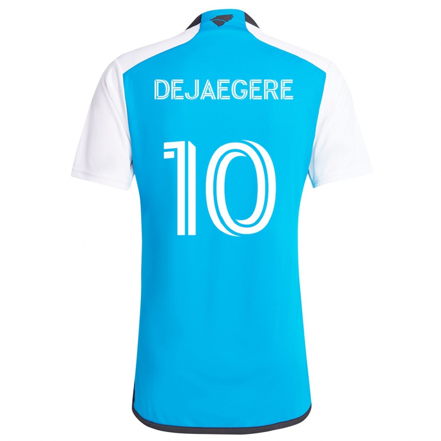 Kinder Fußball Brecht Dejaegere #10 Blau Weiss Heimtrikot Trikot 2024/25 T-Shirt Luxemburg