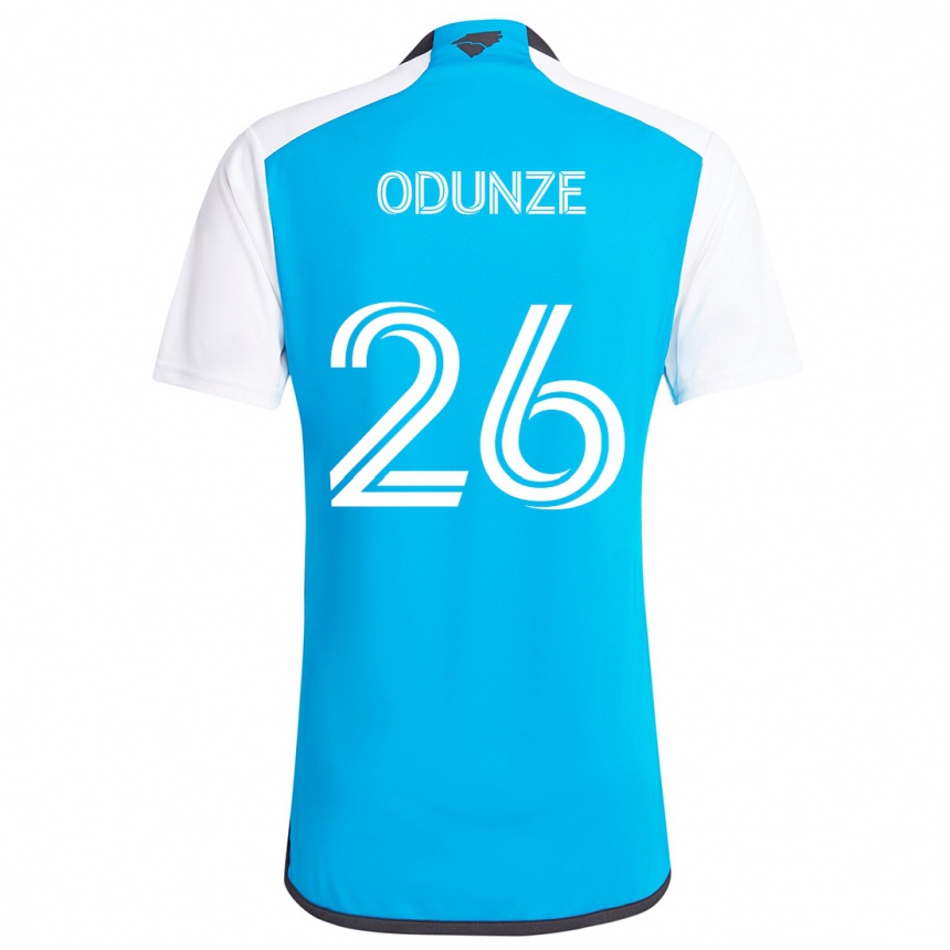 Kinder Fußball Chituru Odunze #26 Blau Weiss Heimtrikot Trikot 2024/25 T-Shirt Luxemburg