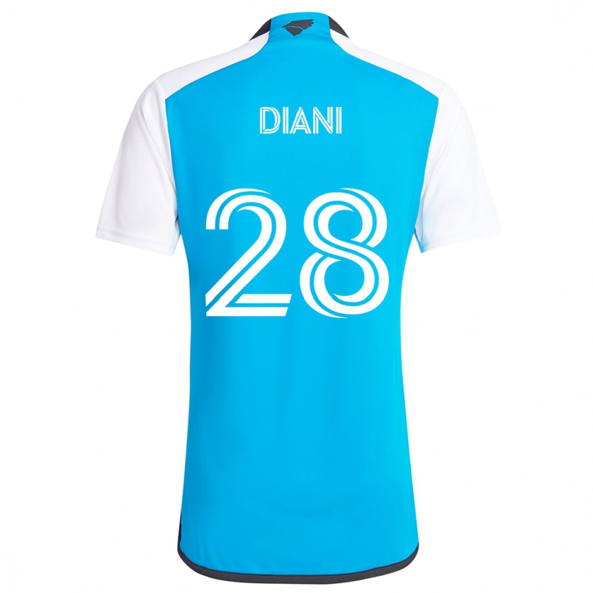 Kinder Fußball Djibril Diani #28 Blau Weiss Heimtrikot Trikot 2024/25 T-Shirt Luxemburg