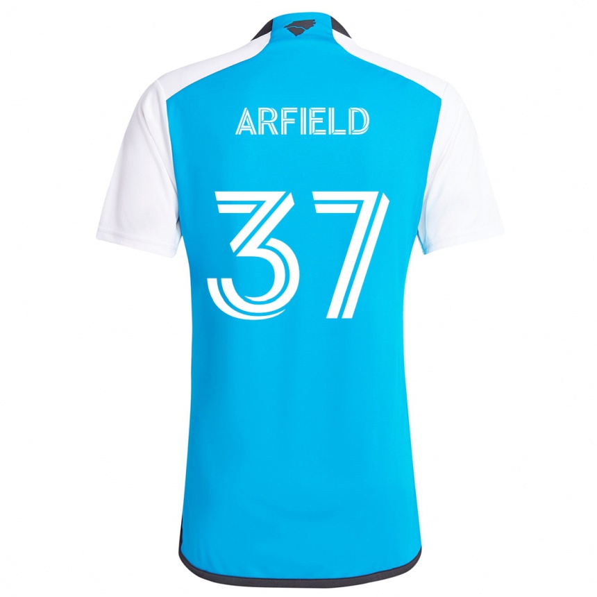 Kinder Fußball Scott Arfield #37 Blau Weiss Heimtrikot Trikot 2024/25 T-Shirt Luxemburg