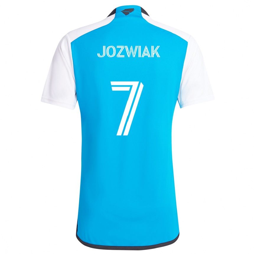 Kinder Fußball Kamil Józwiak #7 Blau Weiss Heimtrikot Trikot 2024/25 T-Shirt Luxemburg