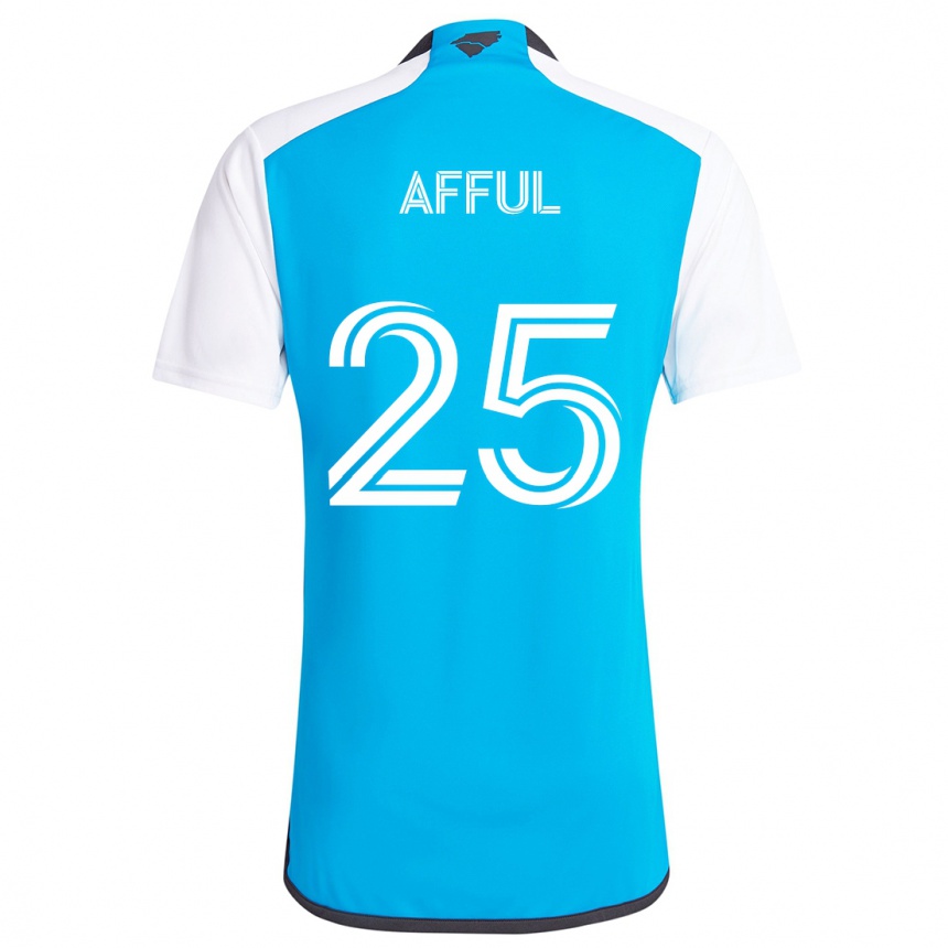 Kinder Fußball Harrison Afful #25 Blau Weiss Heimtrikot Trikot 2024/25 T-Shirt Luxemburg