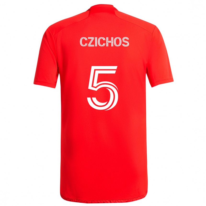 Kinder Fußball Rafael Czichos #5 Rot-Weiss Heimtrikot Trikot 2024/25 T-Shirt Luxemburg