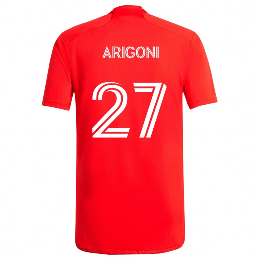 Kinder Fußball Allan Arigoni #27 Rot-Weiss Heimtrikot Trikot 2024/25 T-Shirt Luxemburg