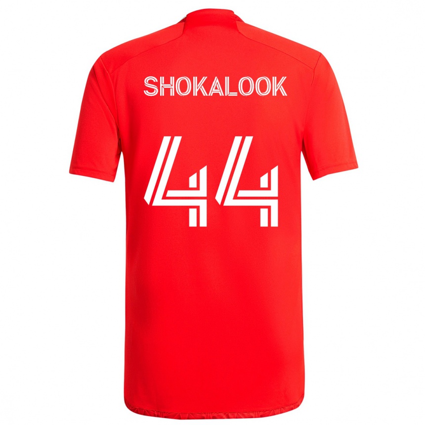 Kinder Fußball Jason Shokalook #44 Rot-Weiss Heimtrikot Trikot 2024/25 T-Shirt Luxemburg