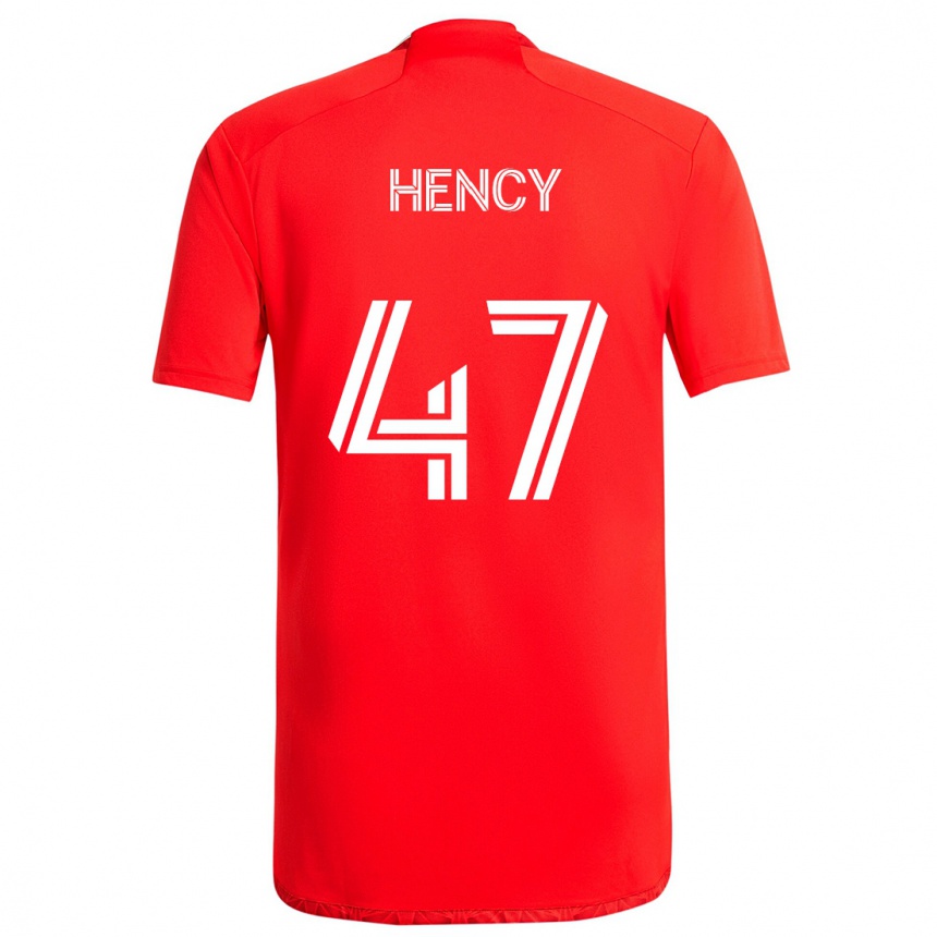 Kinder Fußball Billy Hency #47 Rot-Weiss Heimtrikot Trikot 2024/25 T-Shirt Luxemburg