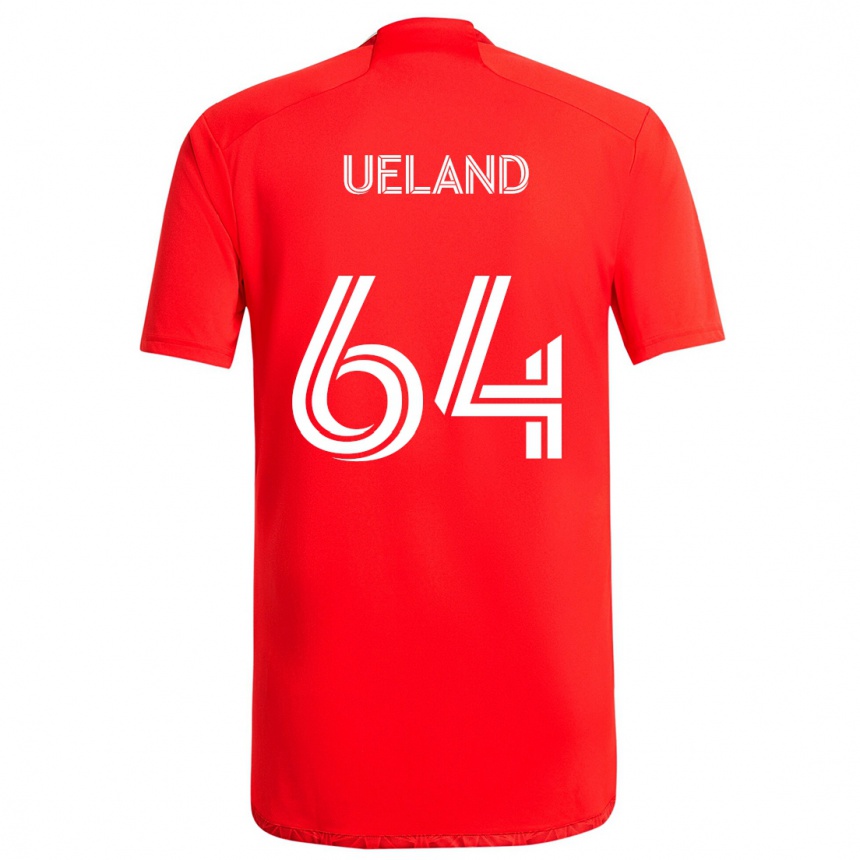 Kinder Fußball Andreas Ueland #64 Rot-Weiss Heimtrikot Trikot 2024/25 T-Shirt Luxemburg