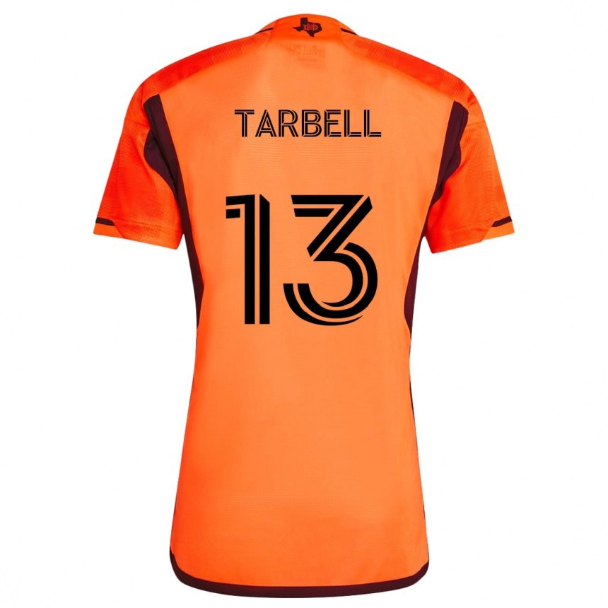 Kinder Fußball Andrew Tarbell #13 Orange Schwarz Heimtrikot Trikot 2024/25 T-Shirt Luxemburg