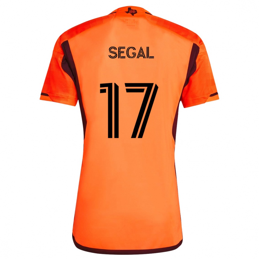 Kinder Fußball Gabriel Segal #17 Orange Schwarz Heimtrikot Trikot 2024/25 T-Shirt Luxemburg