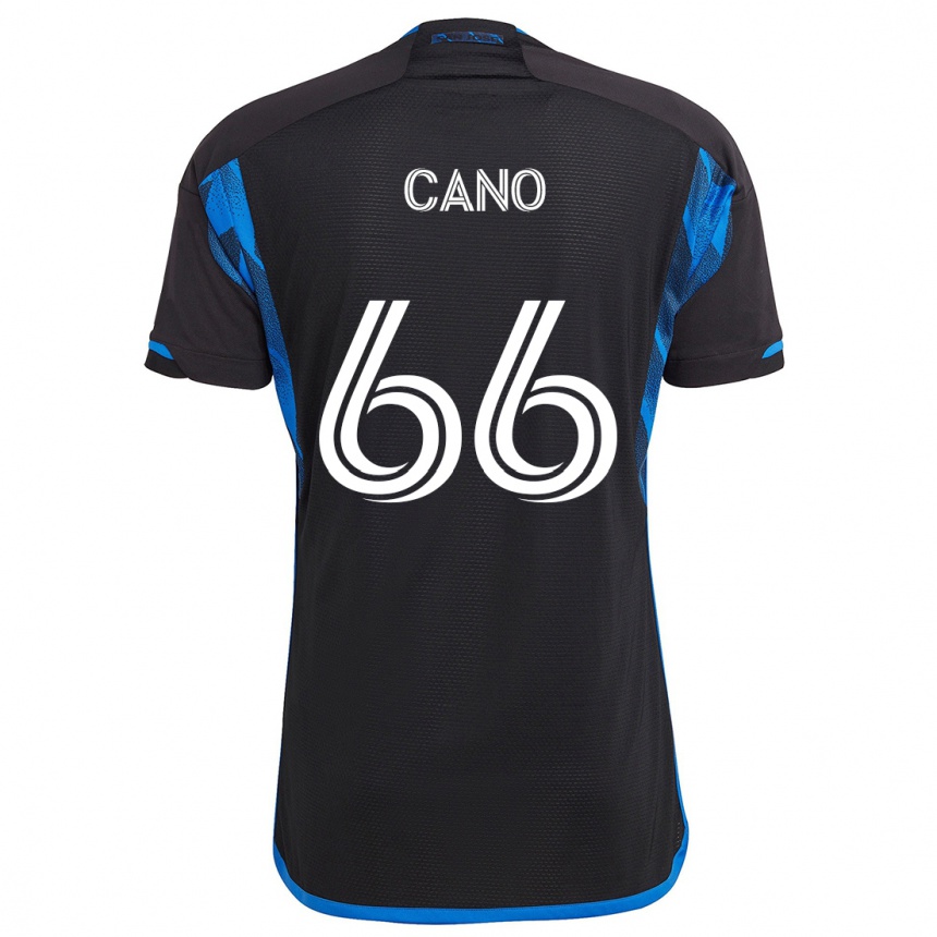 Kinder Fußball Alejandro Cano #66 Blau Schwarz Heimtrikot Trikot 2024/25 T-Shirt Luxemburg