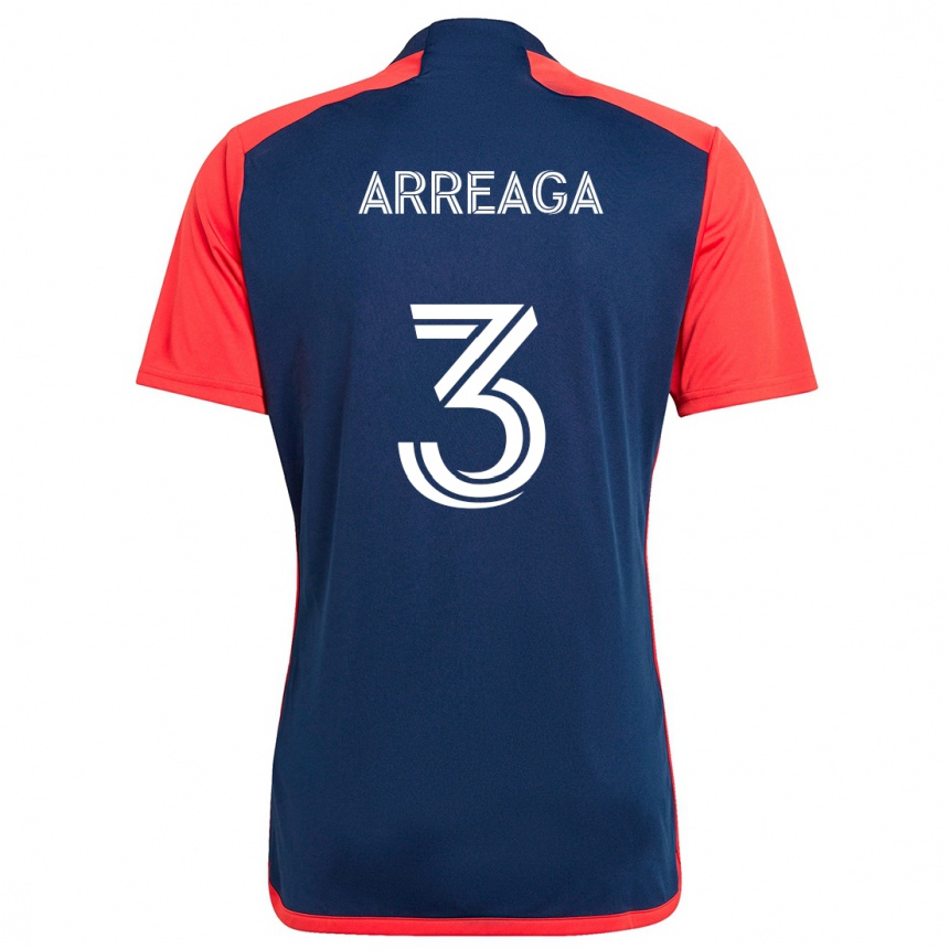 Kinder Fußball Xavier Arreaga #3 Blau Rot Heimtrikot Trikot 2024/25 T-Shirt Luxemburg