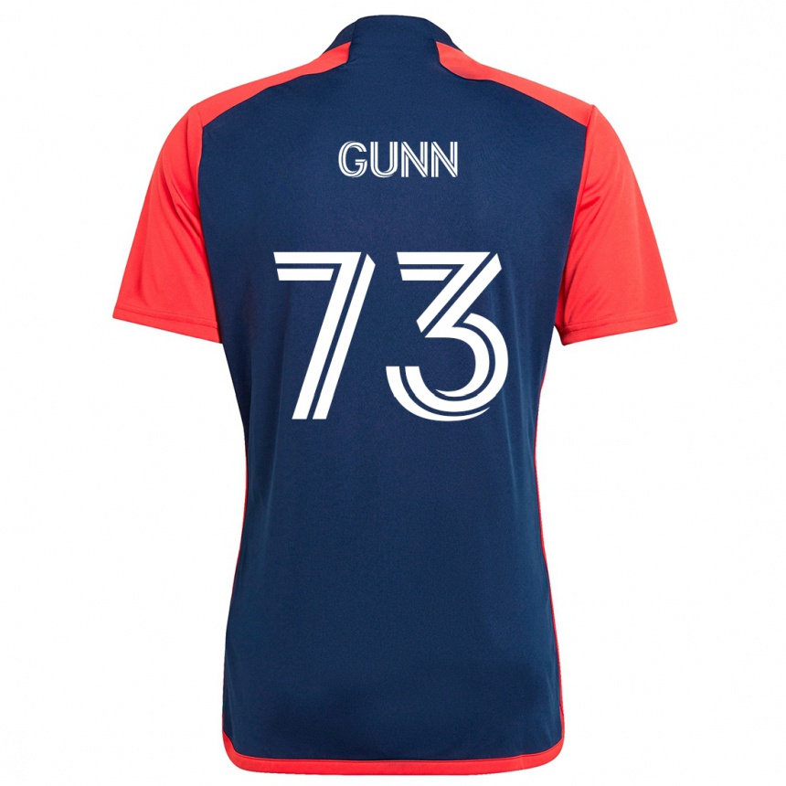 Kinder Fußball Jd Gunn #73 Blau Rot Heimtrikot Trikot 2024/25 T-Shirt Luxemburg