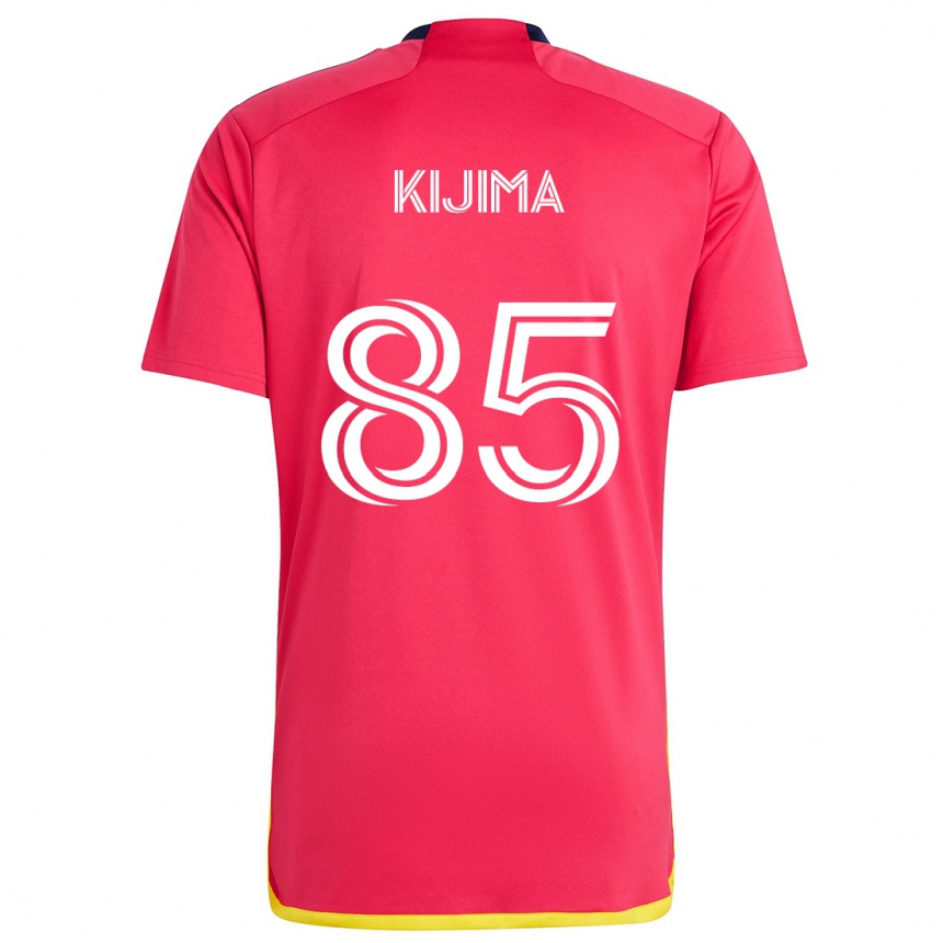 Kinder Fußball Hosei Kijima #85 Rot Blau Heimtrikot Trikot 2024/25 T-Shirt Luxemburg