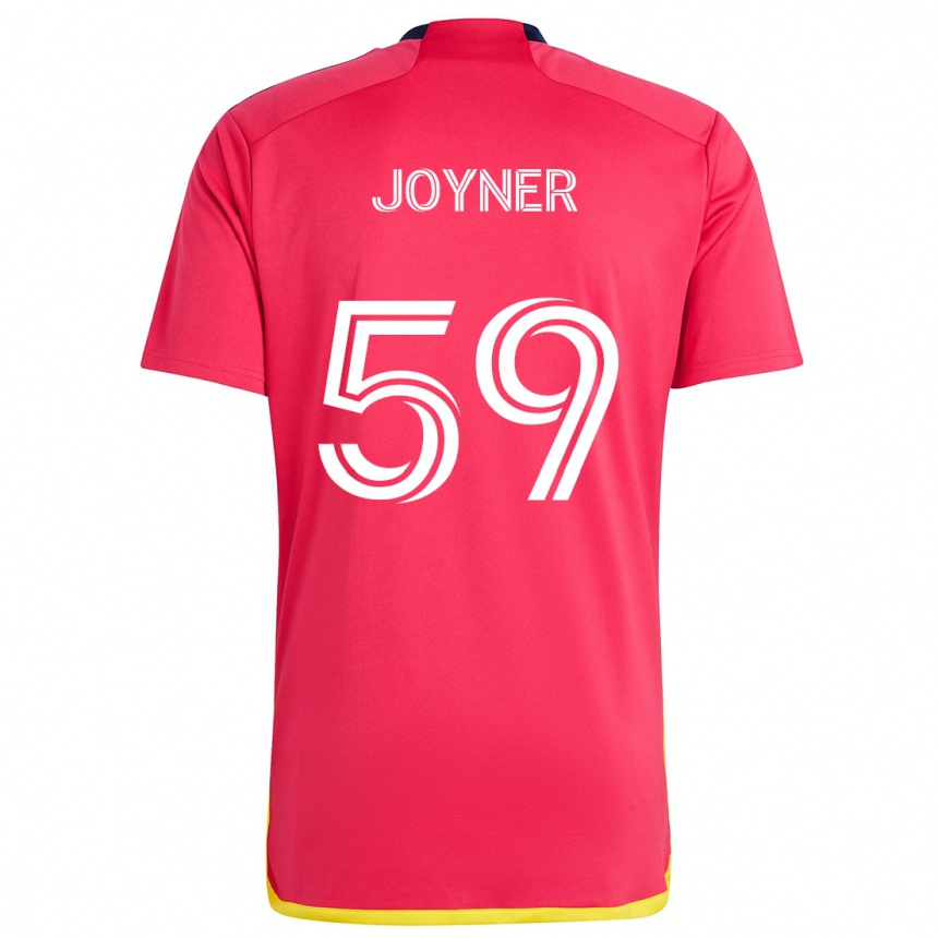 Kinder Fußball Mykhi Joyner #59 Rot Blau Heimtrikot Trikot 2024/25 T-Shirt Luxemburg