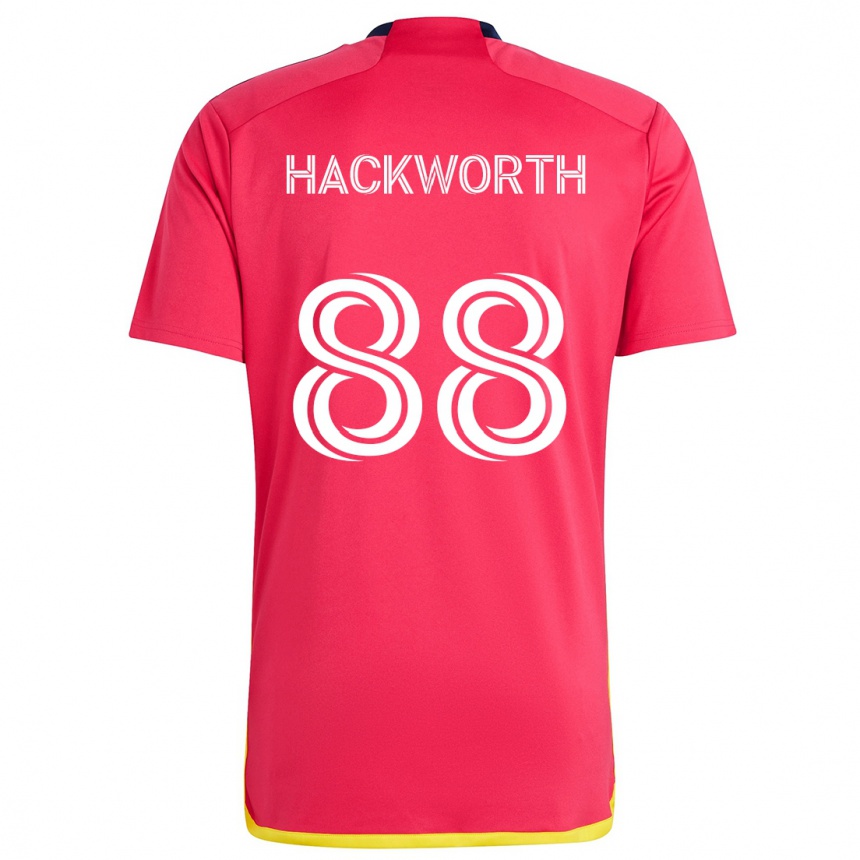 Kinder Fußball Larsen Hackworth #88 Rot Blau Heimtrikot Trikot 2024/25 T-Shirt Luxemburg