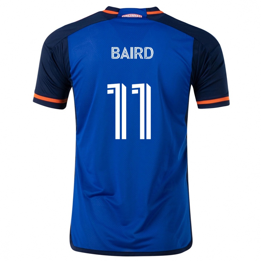 Kinder Fußball Corey Baird #11 Blau Weiss Heimtrikot Trikot 2024/25 T-Shirt Luxemburg