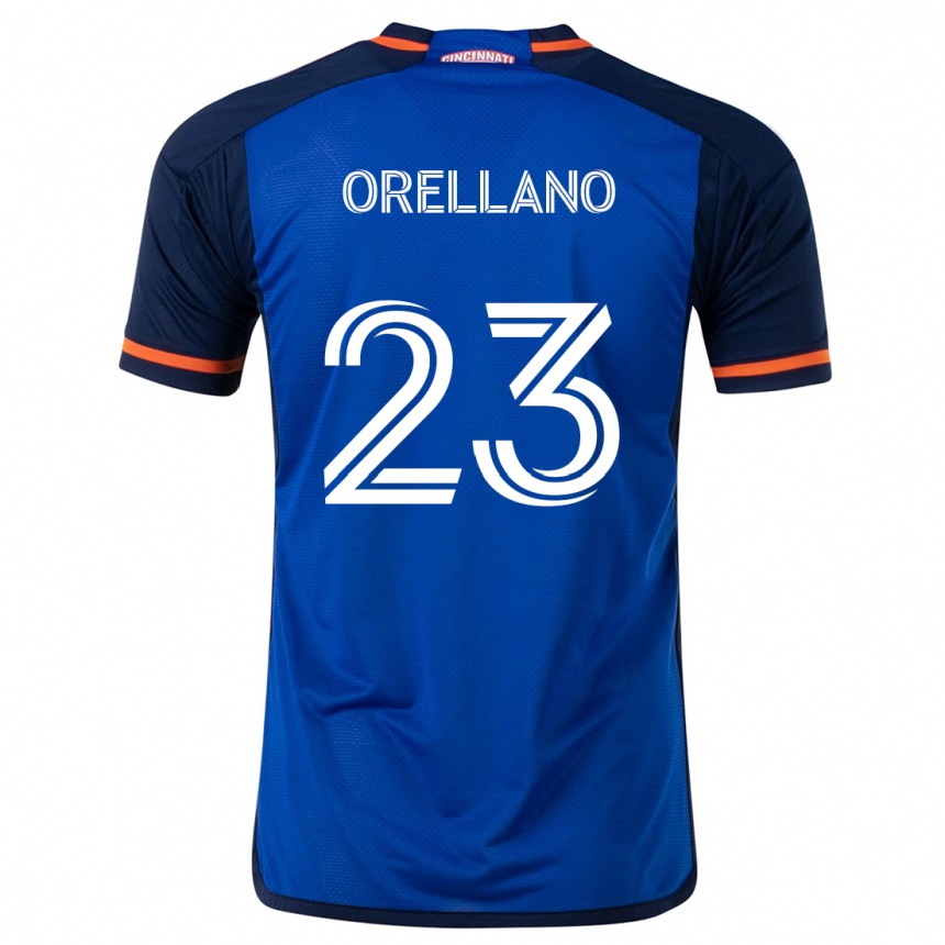 Kinder Fußball Luca Orellano #23 Blau Weiss Heimtrikot Trikot 2024/25 T-Shirt Luxemburg