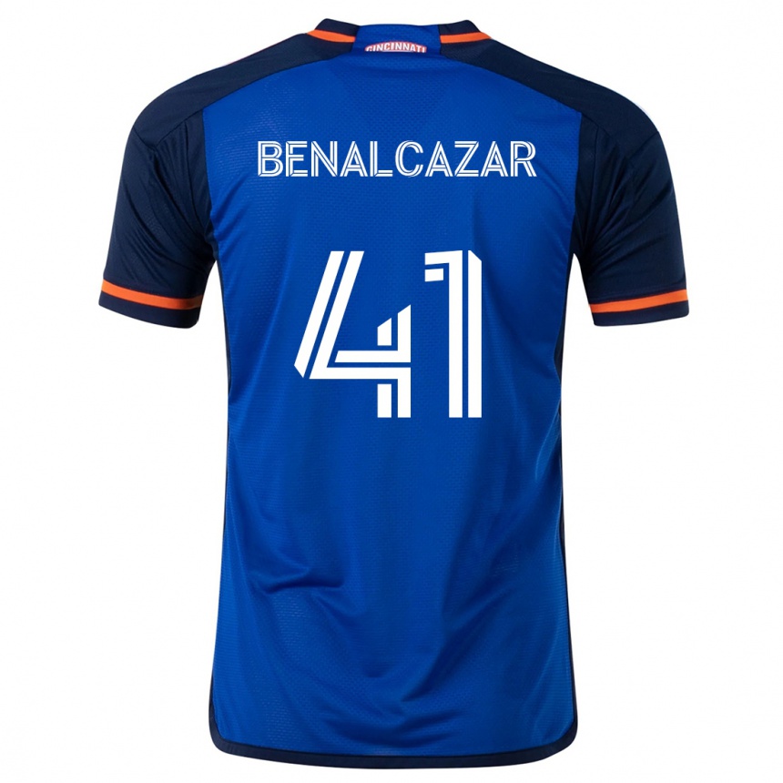 Kinder Fußball Nico Benalcázar #41 Blau Weiss Heimtrikot Trikot 2024/25 T-Shirt Luxemburg