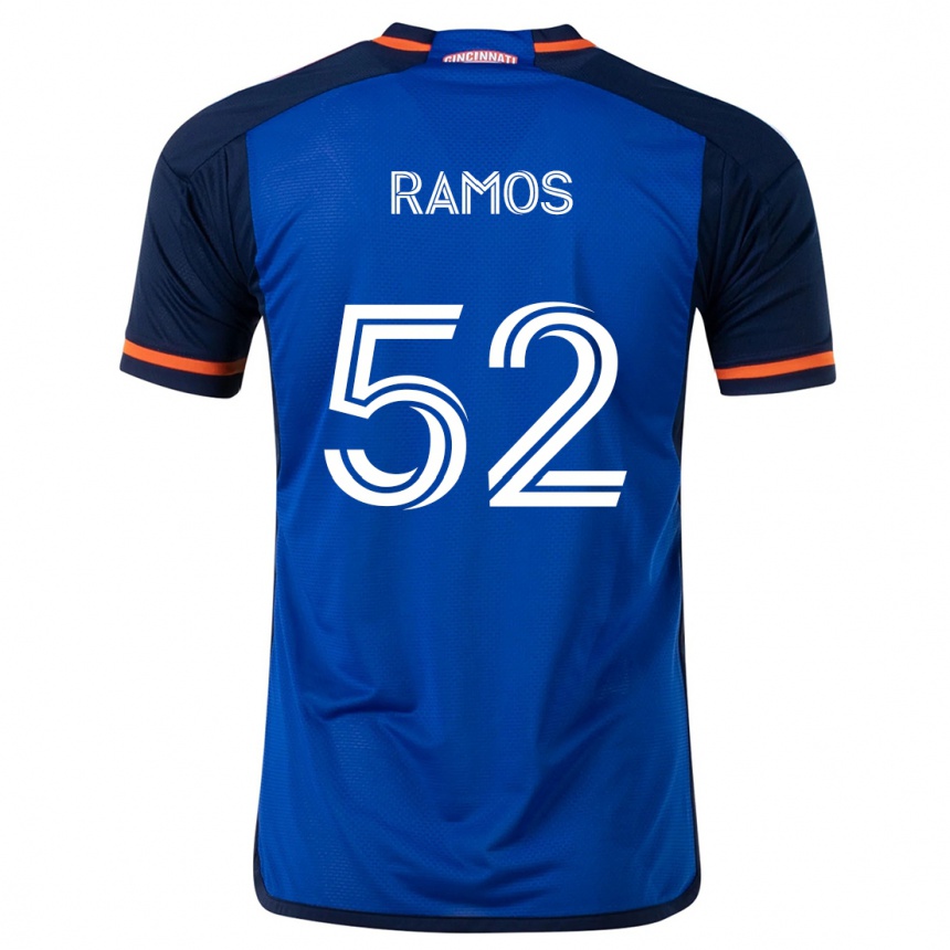 Kinder Fußball Yair Ramos #52 Blau Weiss Heimtrikot Trikot 2024/25 T-Shirt Luxemburg