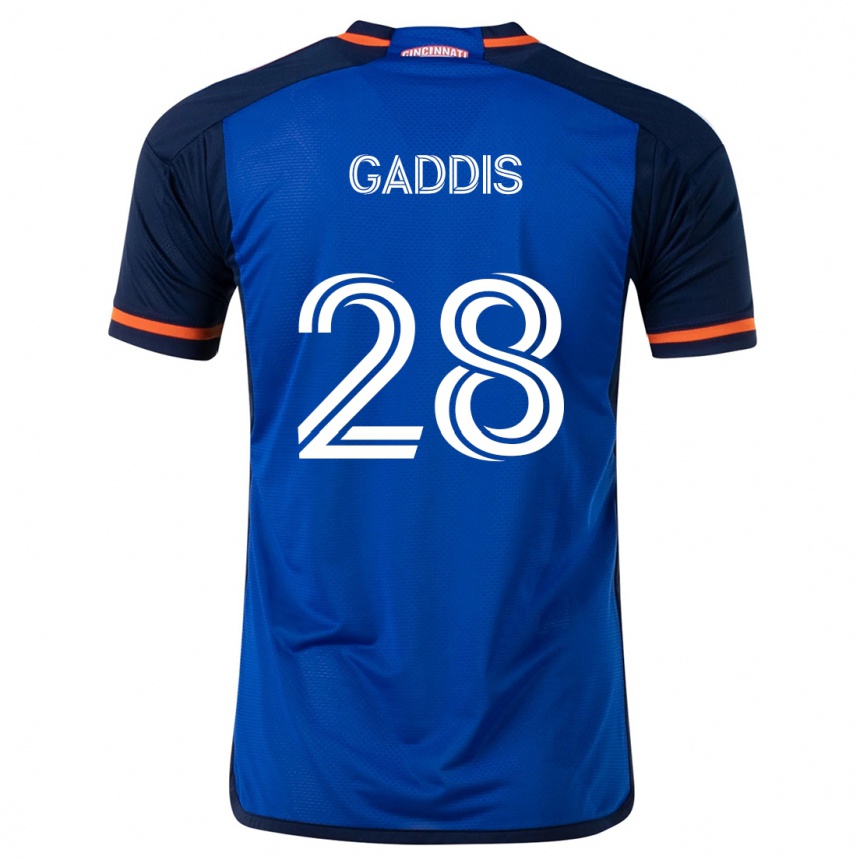 Kinder Fußball Raymon Gaddis #28 Blau Weiss Heimtrikot Trikot 2024/25 T-Shirt Luxemburg