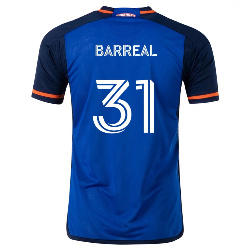 Kinder Fußball Álvaro Barreal #31 Blau Weiss Heimtrikot Trikot 2024/25 T-Shirt Luxemburg