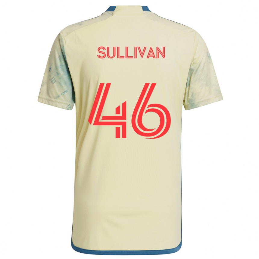 Kinder Fußball Dylan Sullivan #46 Gelb Rot Blau Heimtrikot Trikot 2024/25 T-Shirt Luxemburg