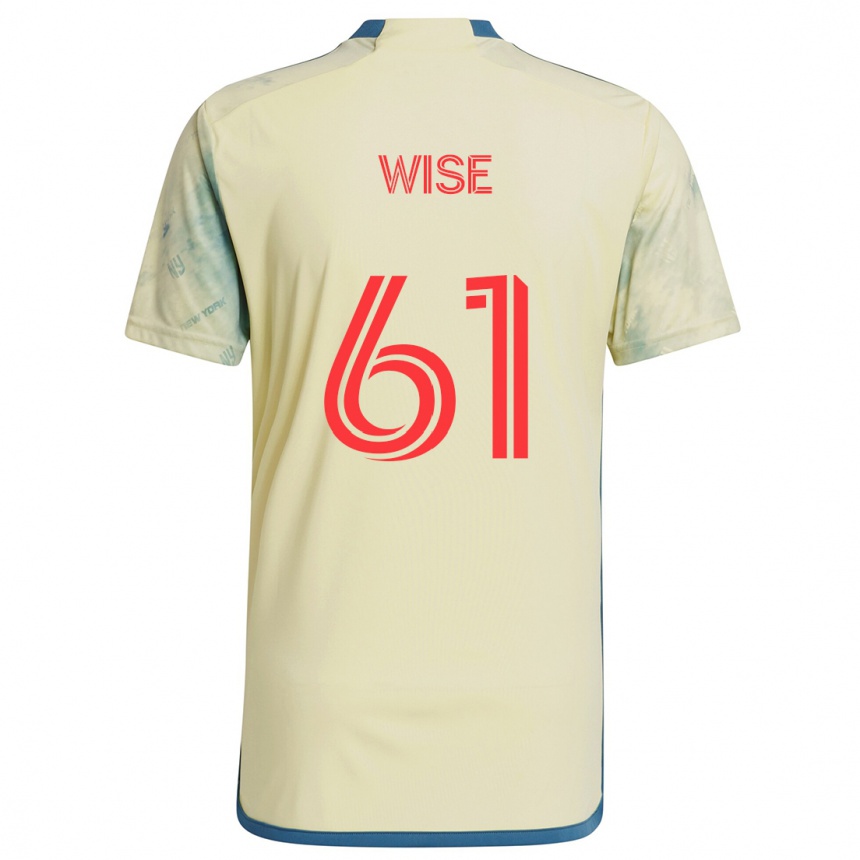 Kinder Fußball Henry Wise #61 Gelb Rot Blau Heimtrikot Trikot 2024/25 T-Shirt Luxemburg