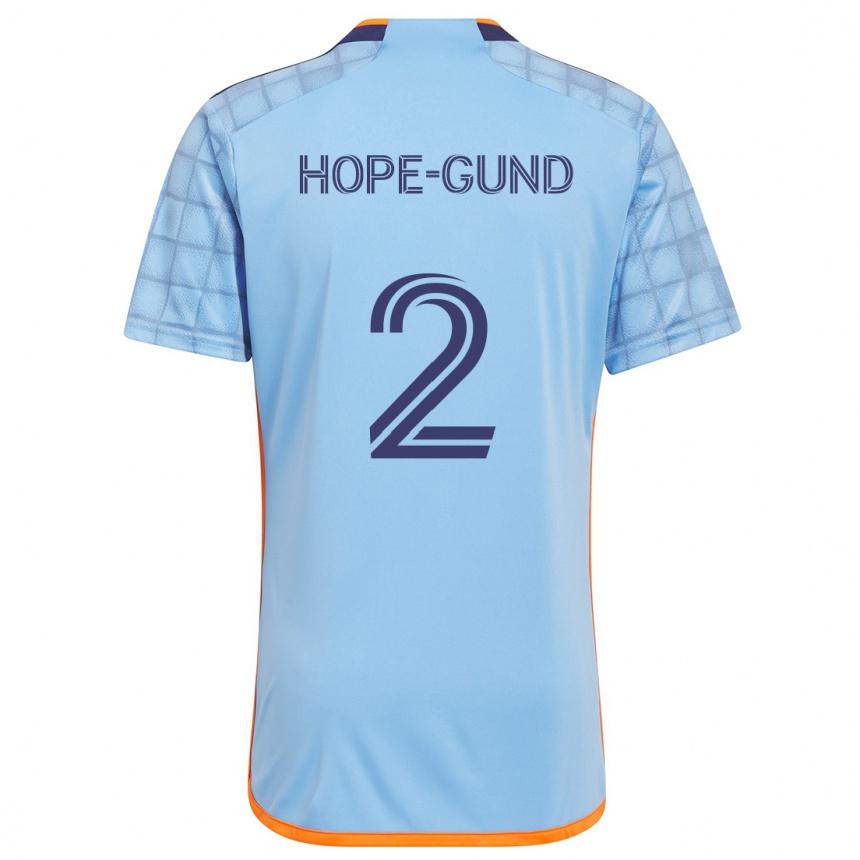 Kinder Fußball Rio Hope-Gund #2 Blau Orange Heimtrikot Trikot 2024/25 T-Shirt Luxemburg