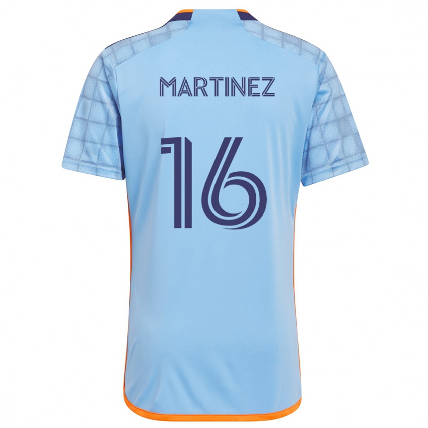 Kinder Fußball Alonso Martínez #16 Blau Orange Heimtrikot Trikot 2024/25 T-Shirt Luxemburg