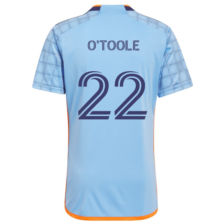 Kinder Fußball Kevin O'toole #22 Blau Orange Heimtrikot Trikot 2024/25 T-Shirt Luxemburg