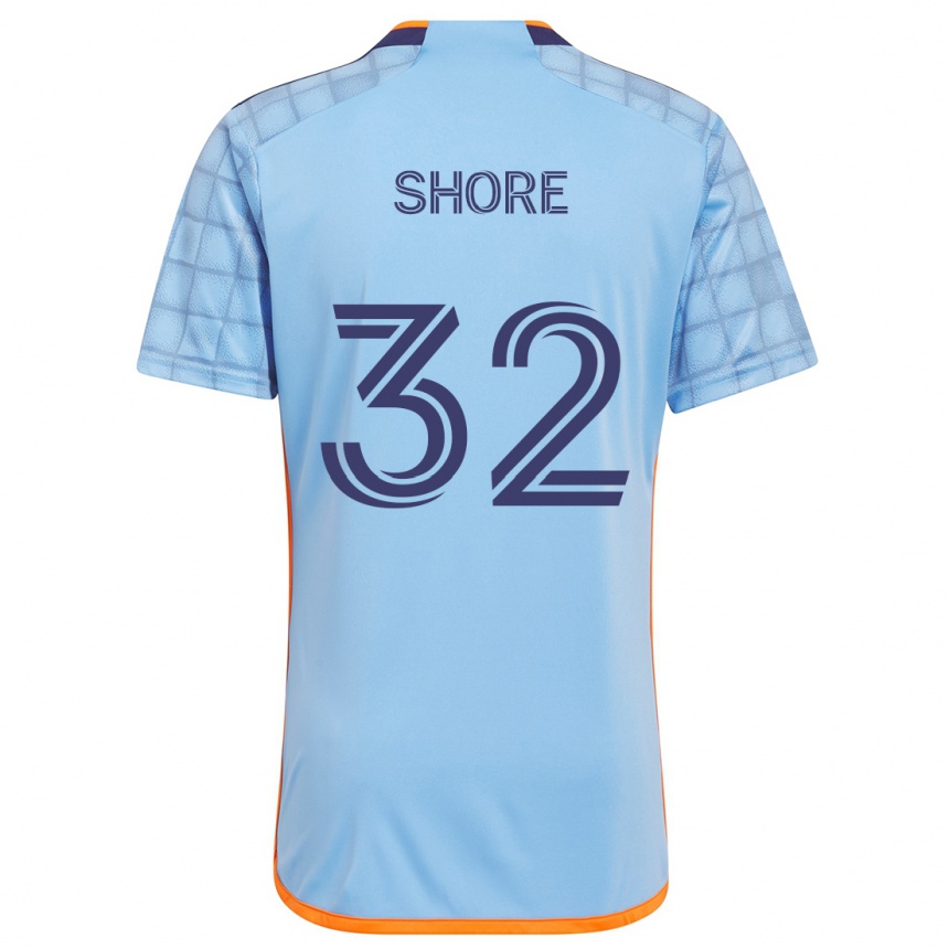 Kinder Fußball Jonathan Shore #32 Blau Orange Heimtrikot Trikot 2024/25 T-Shirt Luxemburg