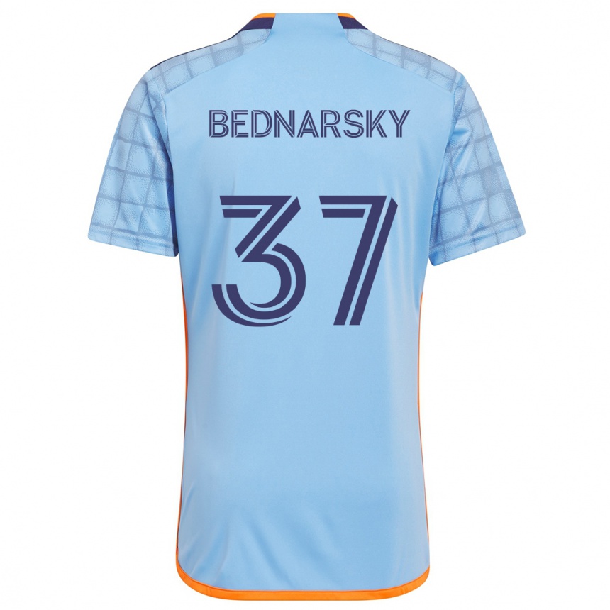 Kinder Fußball Stevo Bednarsky #37 Blau Orange Heimtrikot Trikot 2024/25 T-Shirt Luxemburg