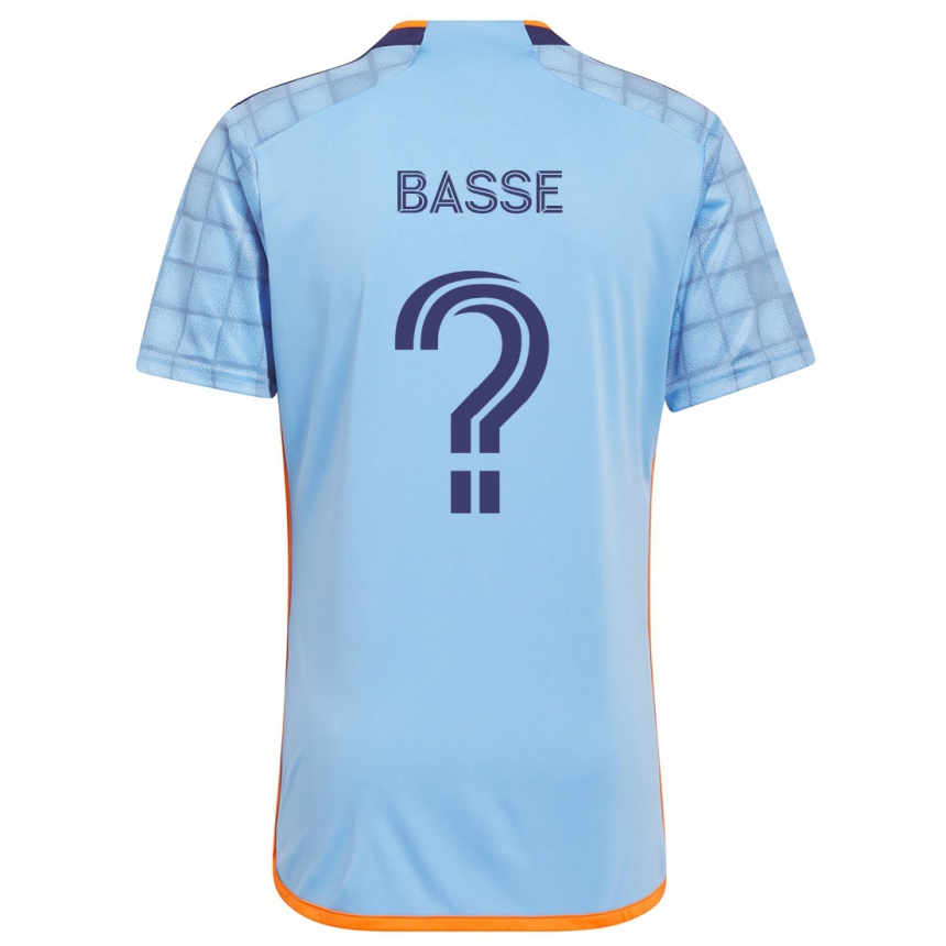 Kinder Fußball Adam Basse #0 Blau Orange Heimtrikot Trikot 2024/25 T-Shirt Luxemburg