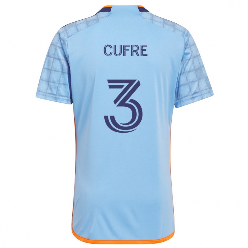 Kinder Fußball Braian Cufré #3 Blau Orange Heimtrikot Trikot 2024/25 T-Shirt Luxemburg