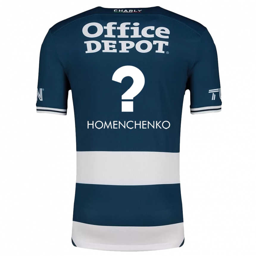 Kinder Fußball Santiago Homenchenko #0 Blau Weiss Heimtrikot Trikot 2024/25 T-Shirt Luxemburg