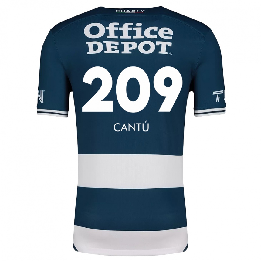 Kinder Fußball Juan Cantú #209 Blau Weiss Heimtrikot Trikot 2024/25 T-Shirt Luxemburg