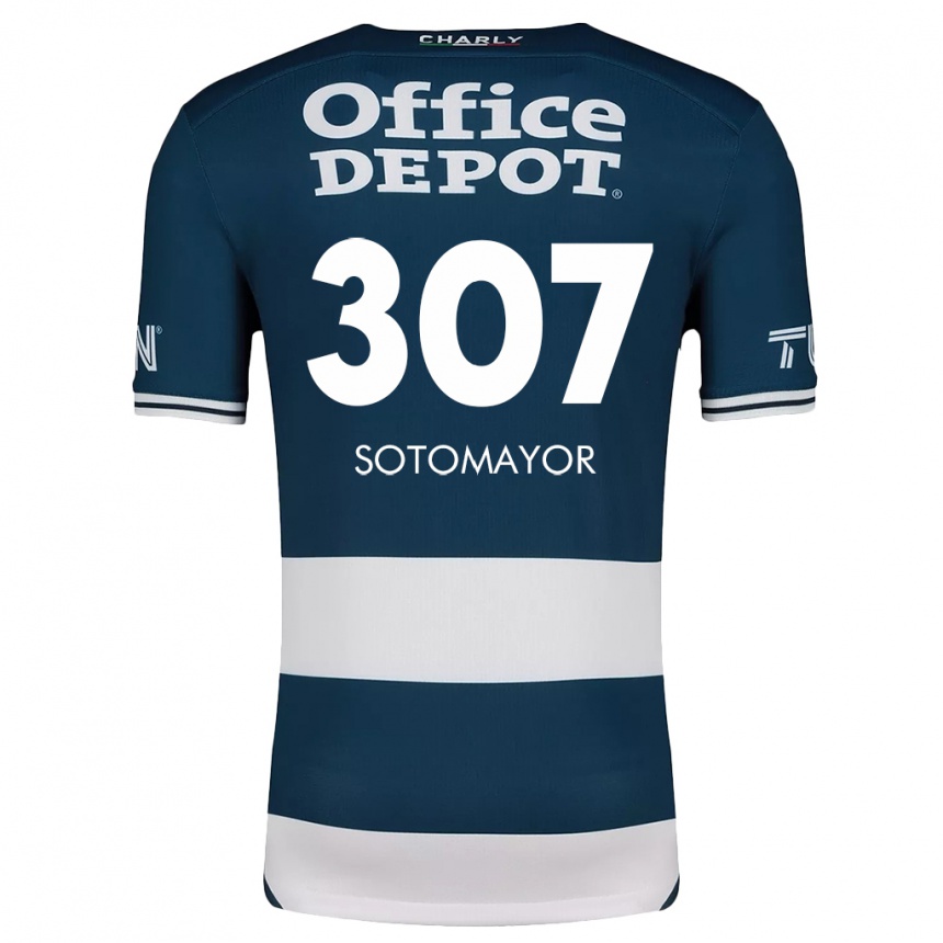 Kinder Fußball Jacob Sotomayor #307 Blau Weiss Heimtrikot Trikot 2024/25 T-Shirt Luxemburg