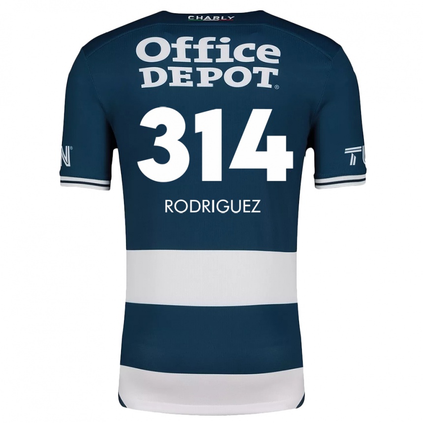 Kinder Fußball Alan Rodríguez #314 Blau Weiss Heimtrikot Trikot 2024/25 T-Shirt Luxemburg